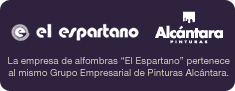 La empresa de alfombras “El Espartano” pertenece al mismo Grupo Empresarial de Pinturas Alcántara.